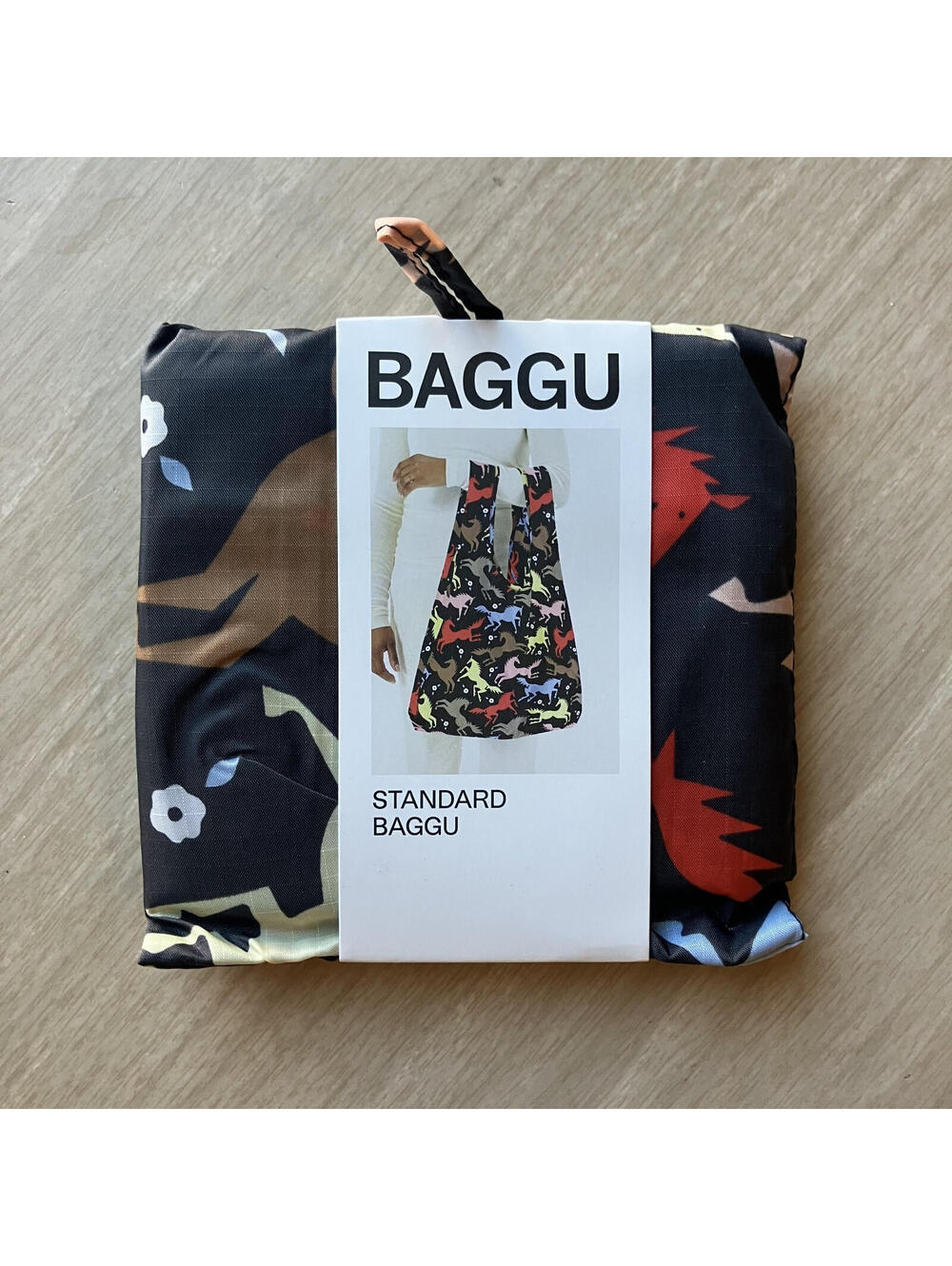 Baggu Standard Reusable Eco Tote Bag Horse Cut-Outs New Western Cowgirl Horses